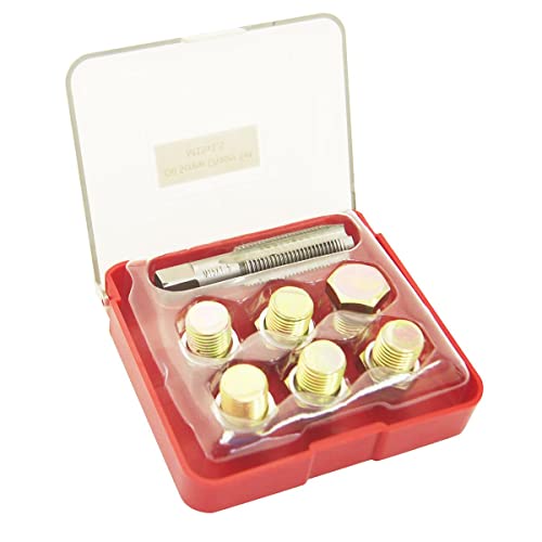 TOPWAY 7 Stücke Ölablassschraube Reparatur Satz Ölwanne Gewinde Reparatur M15X1.5