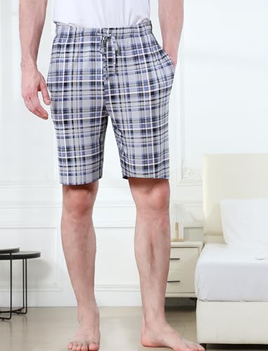 DITOK Men's Lightweight Pajama Shorts Soft Lounge Sleep Joggers Adjustable Breathable Lounge Fit for Summer3