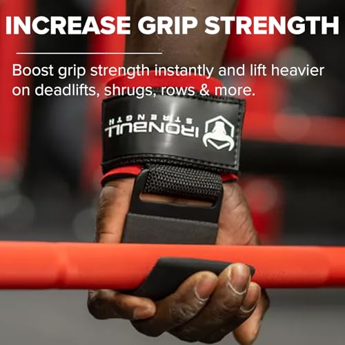 Weight Lifting Steel Hooks (Pair) – Heavy Duty Lifting Wrist Straps - Deadlift Straps for Powerlifting- Thick Padded Workout Hook – Weightlifting Gloves for Heavy Lifting - Image 5