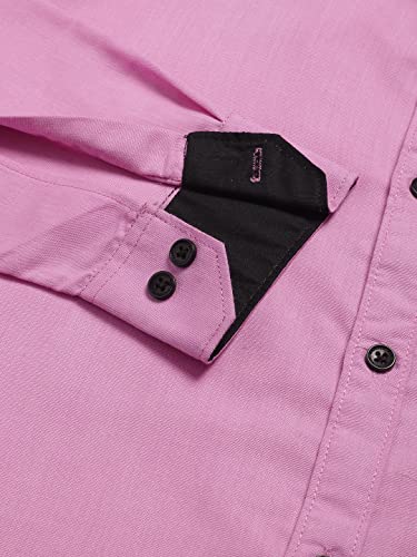 Image of Majestic Man Slim Fit Solid Cotton Blend Formal Shirt for Men