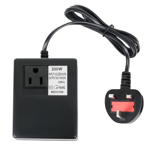 300W Step Down Power Voltage Converter Transformer 220v/240v to 110v/120v, Intelligent Efficient Adapter Travel Power Adapter for WIFI, POS Machine, Power Bank