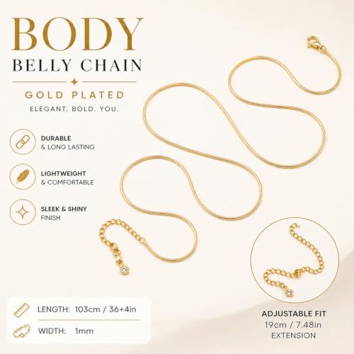 Image of VAMA FASHIONS Golden Snake Waist Belt Hip belly Body Chain karddhani Kamar bandh Saree Vaddanam Kamarband for women