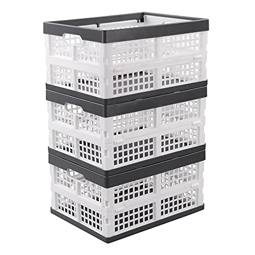 Lesbye Set von 3 Klappkisten, Faltkiste aus Kunststoff, Klappboxen Cover