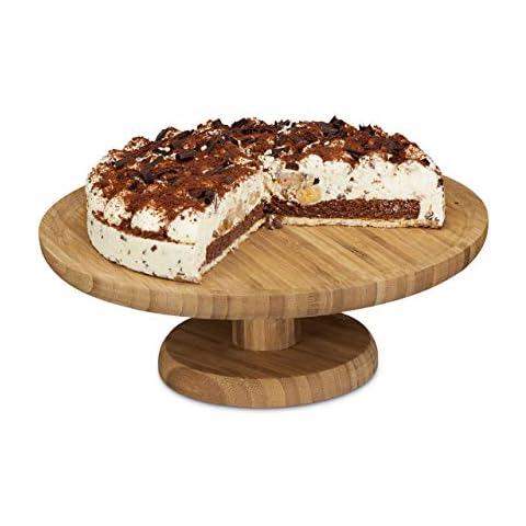 Relaxdays Soporte para Tartas, Pie Expositor Redondo Cover