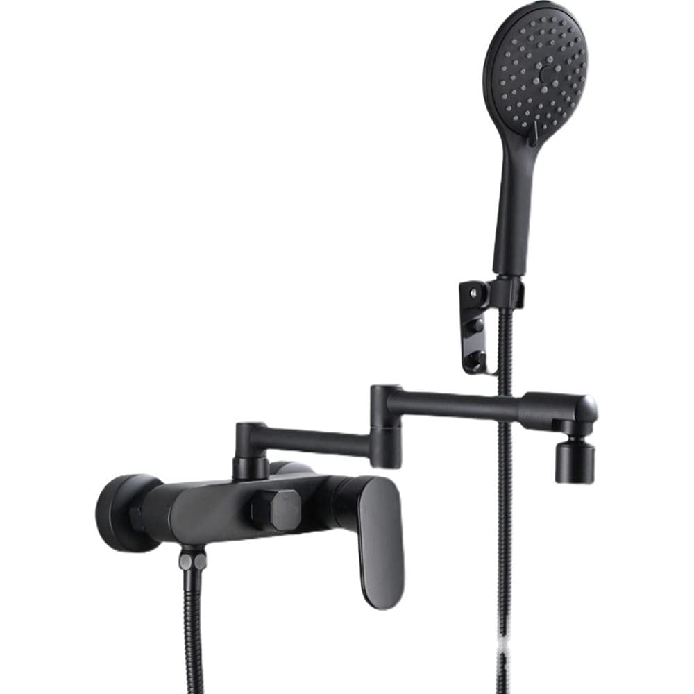 Robinetterie bain douche laiton noir combiné colonne de salle de bain