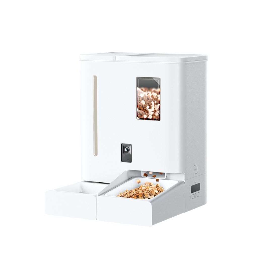 DU-F03W Belson Comedero y Bedero Automatico WiFi | Perro/Gato | Grabación Voz 10s | App para gestión en Remoto | Alimentación Red y Batería | Lámpara germicida UV.