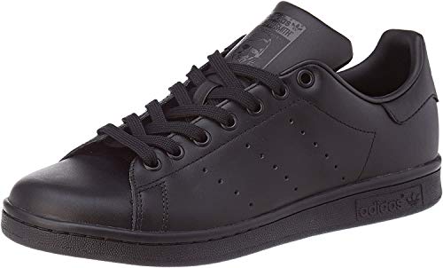 adidas Stan Smith, Basket Mixte, Noir Black Black Black, 43 1/3 EU