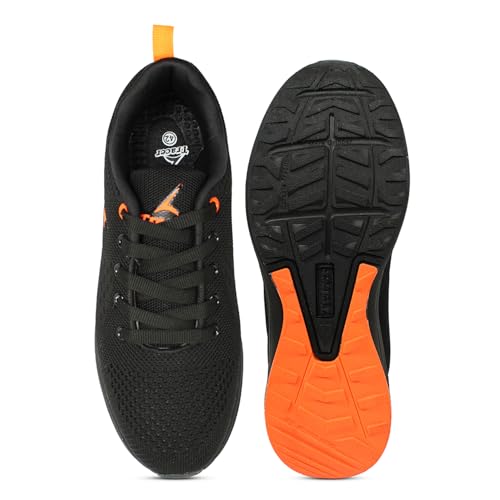 Image of TRACER Men's Running Shoes Stylish & Comfortable EVA with Rubber Sole, Lightweight Knitted Upper, Breathable Design, Secure Fit for Running, Training & Walking, Size 6 to 11UK