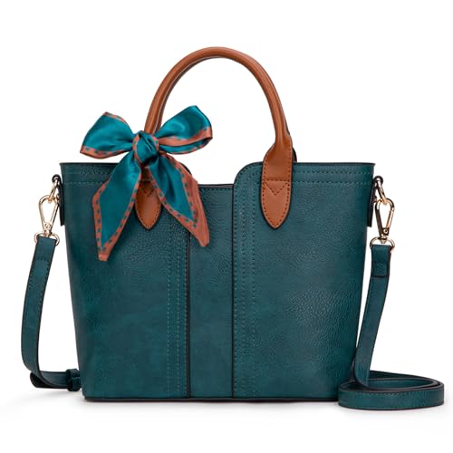 Montana West Top Handle Bags for Women Small Crossbody Purse Cute Satchel Handbag with Detachable Strap Blue MWC-585LKB