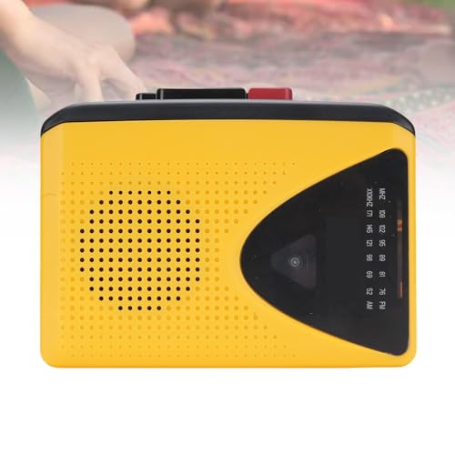 LICAEVEY Retro Cassette Player, Grabadora con Altavoz y Auriculares Incorporados, Grabación Inversa en Cinta, Radio Am FM Portátil para Jardín Doméstico