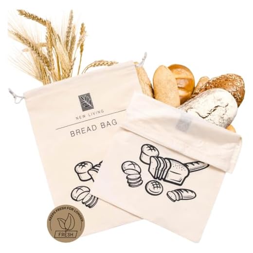 Tamaño de la bolsa de pan: 44 x 35 cm, algodón certificado GOTS con forro de plástico apto para alimentos, bolsa de pan, individual o paquete de 2, hace que el pan dure más tiempo, (1)