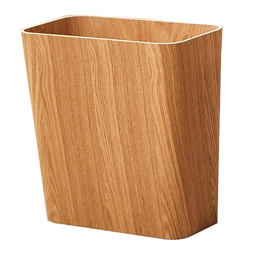 Bote de basura de madera elegante MAGICLULU para cocina y dormitorio
