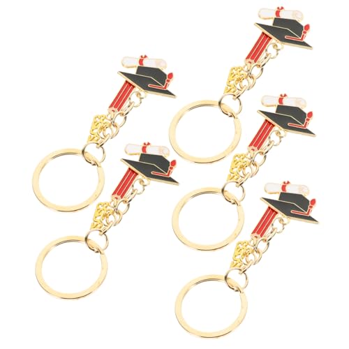 Homoyoyo 5 Piezas Llavero De Aleación De Zinc Inicial Keychains Lindo Llavero Hola Estudiante Llavero Adorno Para Colgar La Bolsa Llavero Graduado Adorno Colgante De Llave