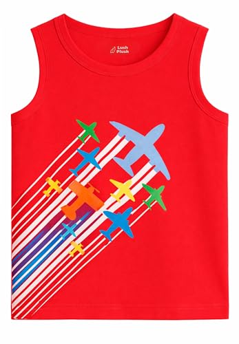 Image of Lush Plush Baby Boys & Baby Girl Relaxed Fit Colour Printed Cotton Vest | Ganji | Banian | Baniyan | Kids Sando for Infant Newborn Toddler