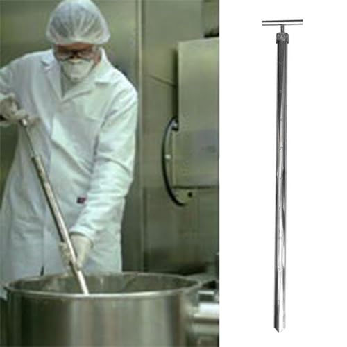 ERRULAN 304 Stainless Steel Water Sampler Dipper, 0.5/0.7/1/1.2/1.5 M Drum Thief Sampler with Graduated, Liquid Sampling Equipment for Water Quality Surveys(1 m/0.39in)