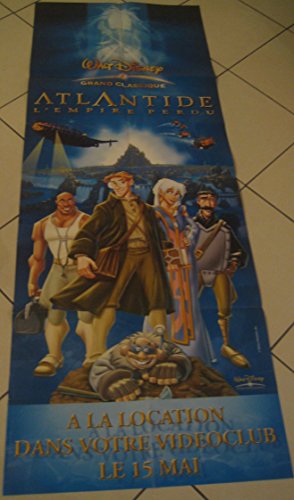 Affiche cinéma originale Atlantide 60x120cm pour collectionneur de films