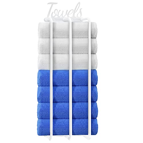 NOSTHEART Porte-Serviettes, Salle de Bain, Porte-Serviettes de Bain, Porte-Serviettes invités, Porte-Serviettes en Acier Inoxydable, Support Mural avec 3 Barres pour Salle de Bain et Cuisine (Blanc)