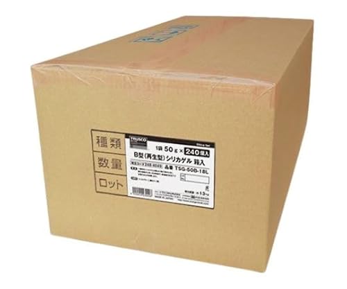 トラスコ中山 シリカゲル 100g 120個入 調湿 吸排湿 :再生型 B型 190mmX110mm TSG-100B-18L