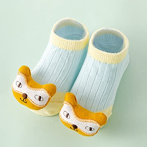 Spring and Summer Children Infant Infant Shoes Boys and Girls Floor Shoes Solid Color Cartoon Animal Head Shape Baby Size 2 Shoes Girls3