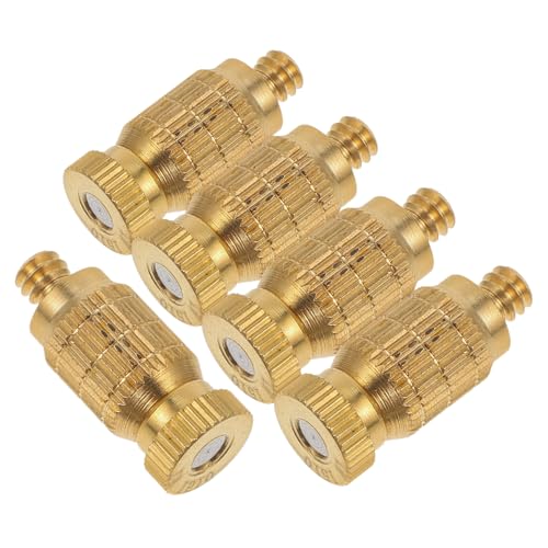 Kisangel 5pcs High-pressure Misting Nozzles Fine Mist Replacement Nozzles Stainless Thread for Stable Connection