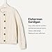 Amazon Essentials x Sofia Grainge Unisex Babies' Fisherman Cardigan Sweater, Ivory, 3-6 Months