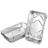 Aluminum Drip Pans Compatible with Charbroil 2425514W12, Disposable Grease Tray Liners for Char-broil Big Easy Oil-Less Turkey Fryer Accessories, 10-Pack