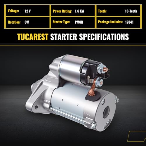 Démarreur TUCAREST 17841 pour Toyota Corolla 1.8L et Matrix 2003-2008 - 2