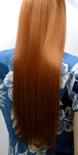 #30 Auburn Flip in Synthetic Hair Extensions on a Wire - Heat Resistant to 350 (20 Inch)