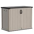 Patiowell 26 cu.ft Resin Outdoor Storage Cabinet, Beige