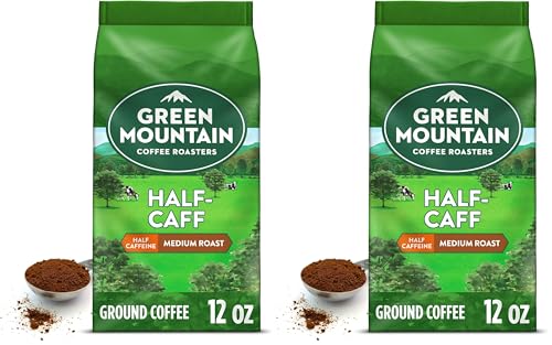 Green Mountain Coffee Roasters Half-Caff, 12 oz. Ground (Pack of 2)