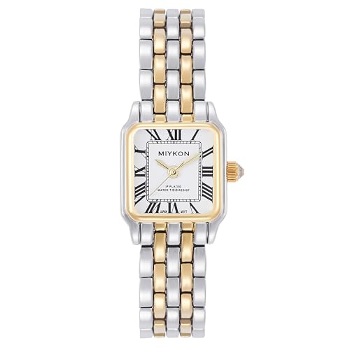 Miykon Dainty Watches for Women Vintage Small Face Square Womens Watch Classic Luxury Style Bracelet Watch for Petite Thin Wrists Cute & Unique Japanese Quartz Waterproof to 100ft