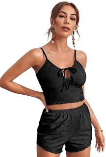 طقم قطعتين بتفاصيل أنيقة للمنزل والارتداء اليومي.