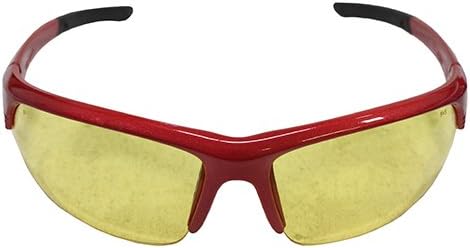 Smith & Wesson Corporal Half Frame Shooting Glasses with No-Slip Rubber,Impact Resistance & Storage Bag for Work,Everyday Use