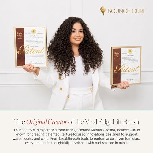 Image of Bounce Curl Define EdgeLift Brush, 5-in-1 Tool for Effortlessly Defined Curls, Waves & Coils, Reduces Frizz - Teal