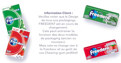 Chewing gum Forte Sans Sucres Freedent La Boîte De 60 Dragées - vue 4