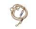 HUNTER Sansibar RANTUM Verstellbare Führleine für Hunde, modern, nautisch, 1 x 200 cm, beige & Sansibar Rantum Halsung, Hundehalsband, Tau, modern, nautisch, 50 (M-L), beige