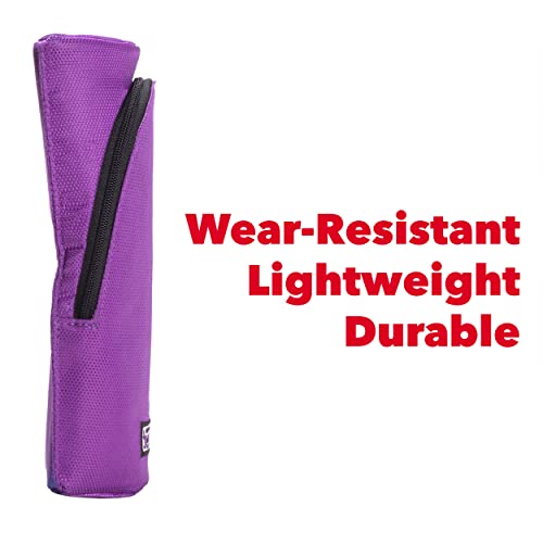Image of Case-It Magnetic Stand Up Pouch, Stand up Pencil Case, Large Capacity Pencil Pouch, Zipper Phone Holder, Mobile Phone Bracket, Stationery Organizer, Storage Makeup Pouch, PLP-167, Purple