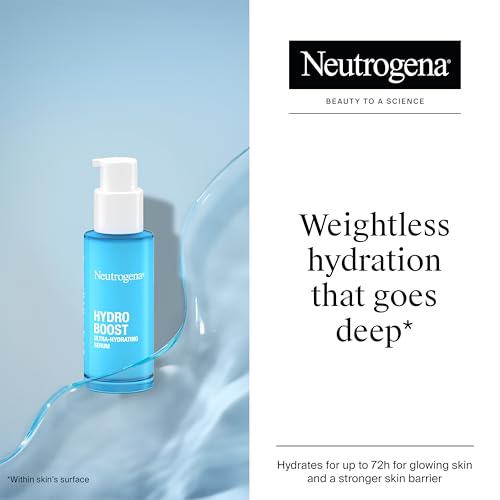 Neutrogena® Hydro Boost Ultranawadniające Serum Do Twarzy 30ml, Nawadnia, nawilża i rewitalizuje skórę. Wspiera barierę hydrolipidową skóry. Wygładza drobne zmarszczki.