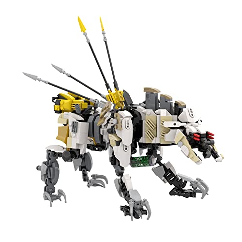 Zero Dawn Sawtooth Monster Building Set, Creative Forbidden West Combat Game Machine Beast Dinosaur Robot Figure Building Brick Model Toy, Construction Toys For Kids, Boys And Girls (1040Pcs) #TOP21