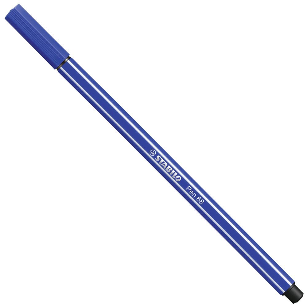 Premium Fibre-Tip Pen - STABILO Pen 68 - Pack of 1 - Ultramarine