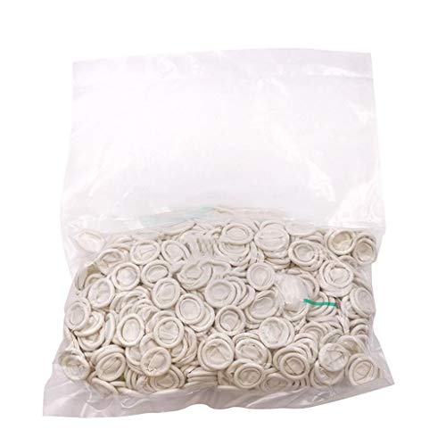 Amagogo 800pcs Big Finger Cots Latex Rubber Gloves Fingers Covers White