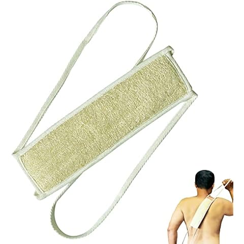 Plai Na Natural Loofah 2 Layers Back Scrubber Sponge Body for Shower Back Exfoliator Exfoliating Scrubber Deep Clean Cover