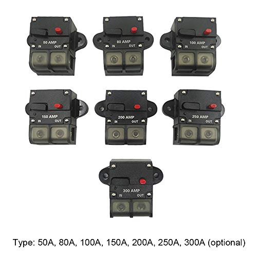 Yorten Disjuntor portátil leve e pequeno tamanho Disjuntor de reinicialização do fusível manual Disp