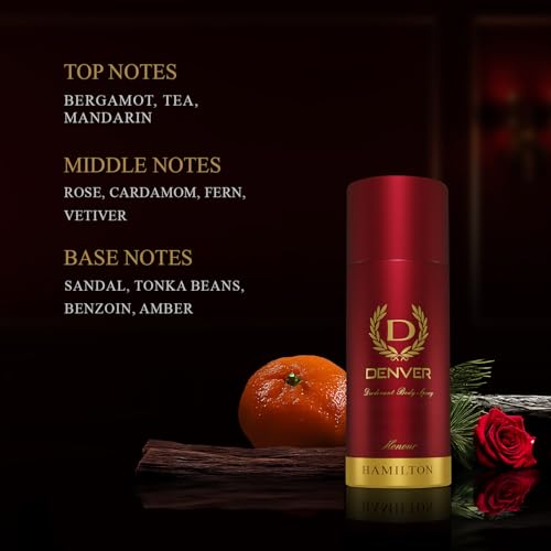 Image of Denver Volt, Phyton -165 ML Each & Honour, Caliber - 150 ML Each, Deodorant For Men, Pack of 4|Long Lasting Deodorant For Men