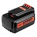 2.5Ah 40 Volt Replacement Battery for Black and Decker 40V Lithium Battery MAX LBX2040 LBXR36 LBXR2036 LST540 LCS1240 LBX1540 LST136W Cordless Tools (1 Pack)