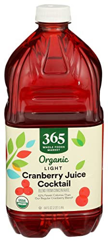 Image of 365 by Whole Foods Market, Organic Cocktail Blend from Concentrate, Light Cranberry, 64 Fl Oz