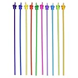 【Contenido del paquete】: Recibirá 10 mini varillas para señalar con el dedo en diferentes colores, la longitud es de 12.1in/30.7cm.