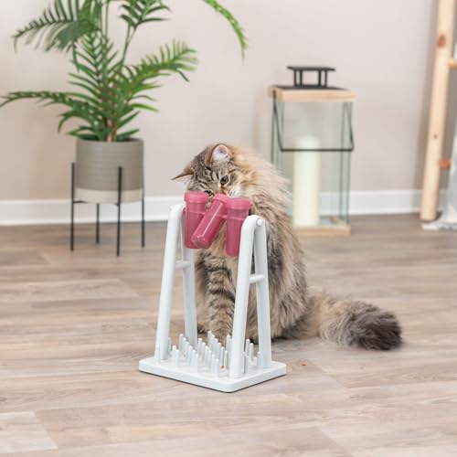 TRIXIE interaktives Katzenspielzeug Cat Activity Turn Around, Intelligenzspielzeug für Katzen, Strategie-Spiel zur geistigen Förderung & spielerischem Lernen, 22x33 cm, tierschutzkonform - 4591