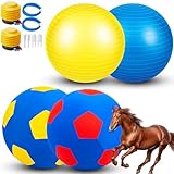 Suilung 2 Set Giant 40' Herding Ball with Cover Anti Burst, Waterproof Durable Large Horse Toy, Please Watch...