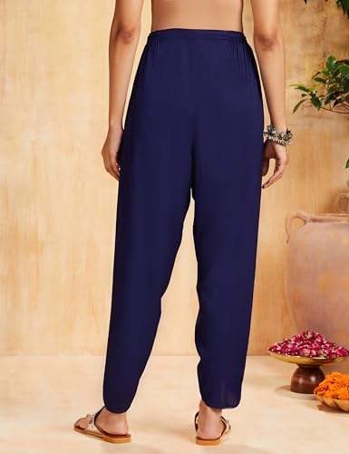 Image of Amazon Brand - Myx Women Relaxed Rayon Dhoti Pants (Available in Plus Sizes)